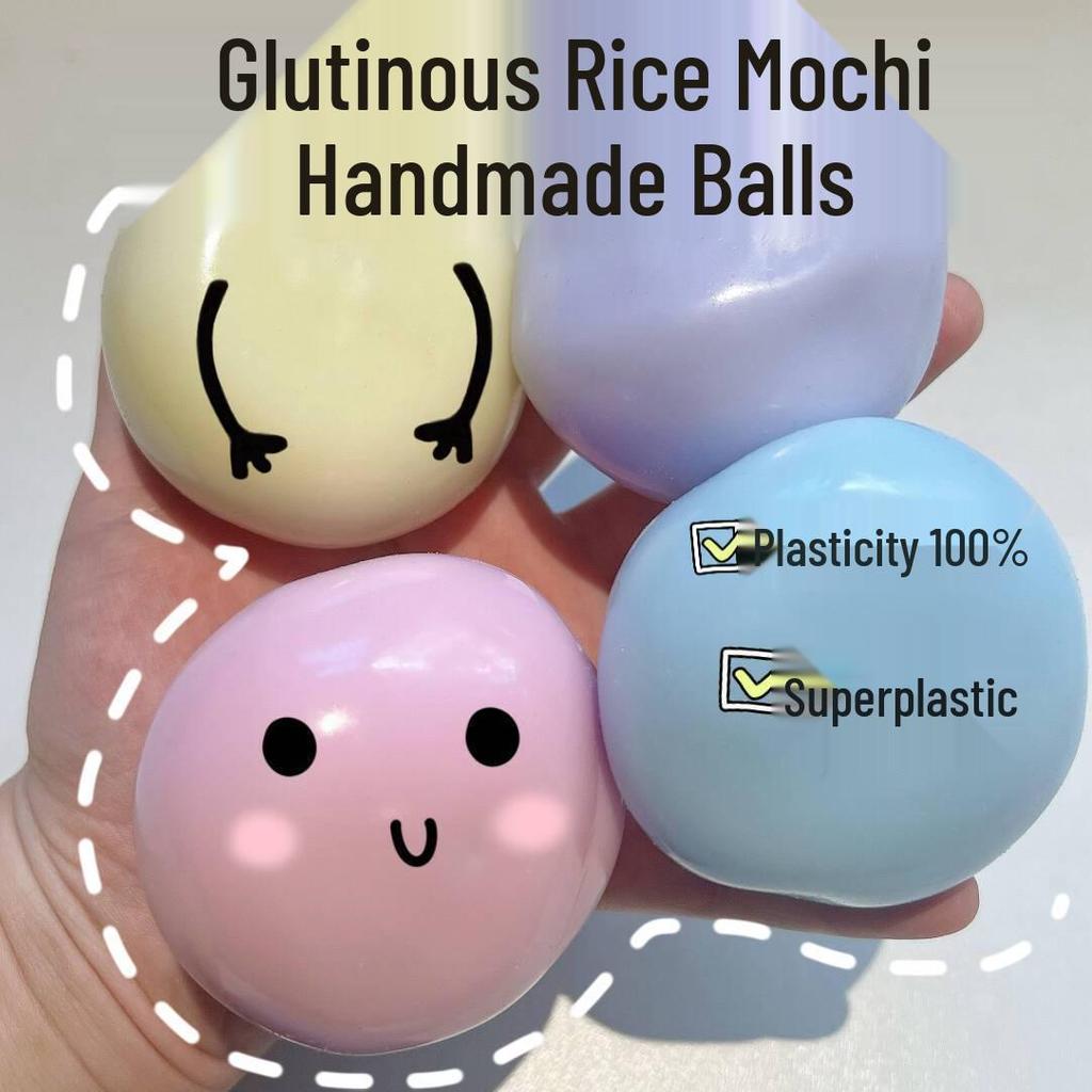 Xiaohongshu Stil Eis Haut Mochi Knetbarer Spielzeugball