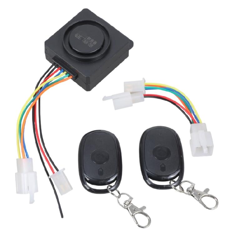 אזעקת אופניים חשמליים/תלת אופן 120db 48V-72V מערכת אזעקה אוניברסלית נגד גניבה עם שלט רחוק אזעקה לאופניים חשמליים/קטנועים