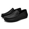 Leather Peas Shoes Men's Autumn Models Men's Breathable Business Casual Leather Shoes Soft Cowhide Soles Widened Soles Men's Shoes