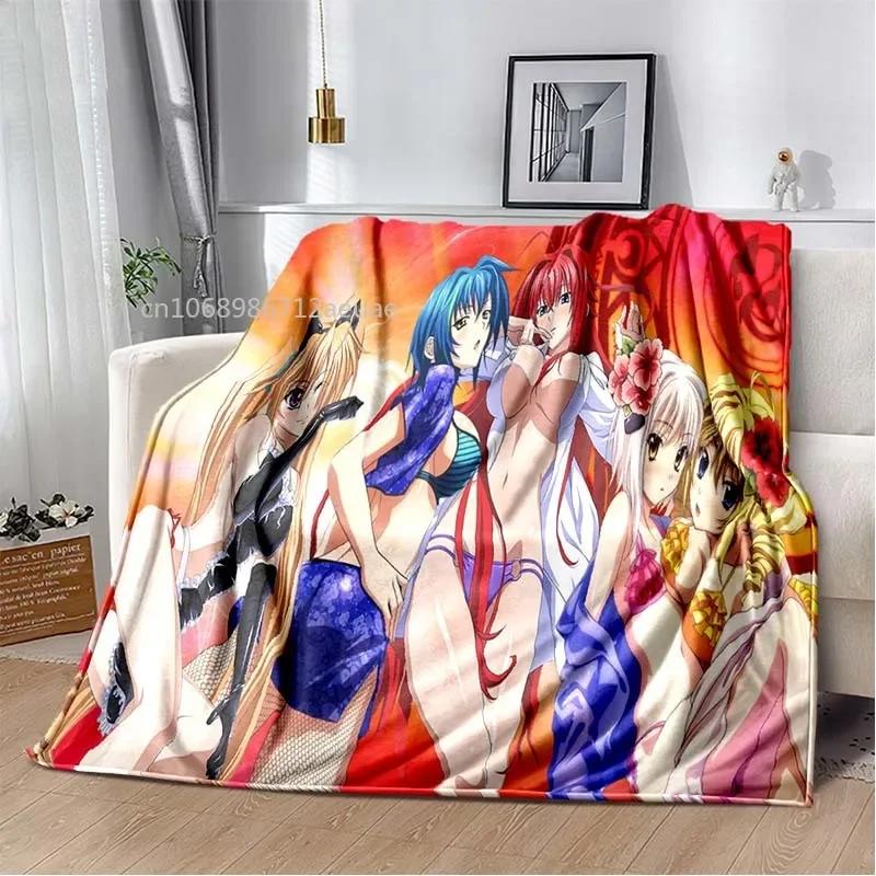 Cartoon Sexy Girl High School DxD Anime 3D Blanket Cover Flannel Blankets for Beds Sofas Warm Bed Sheet Soft Blanket
