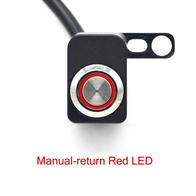 LMoDri DC12V Motorcycle Fixed Switch Waterproof Buttons Spotlight Convex Button Aluminium Alloy Headlight Switch Adjustable