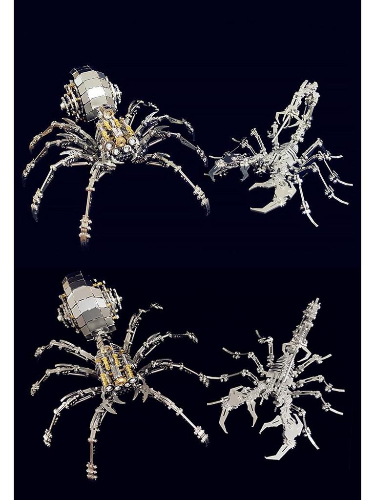 Spider King Plus 3D Metal Puzzle: Mechanical Insect Assembly Toy for Kids