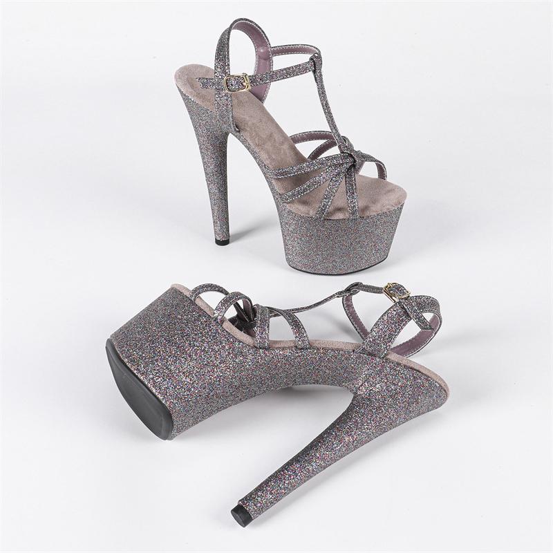 

Eilyken Модный Дизайн Узкий Ремешок с Пряжкой Сандалии Женские Туфли-стилет Экстремальные Танцевальные Туфли Сексуальные Свадебные Банкетные Туфли 43 коричневый