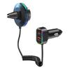Wireless FM Transmitter Car Adapter with Fast Charging & Voice Activation for Convenient Use Seamless Music Safe Driving