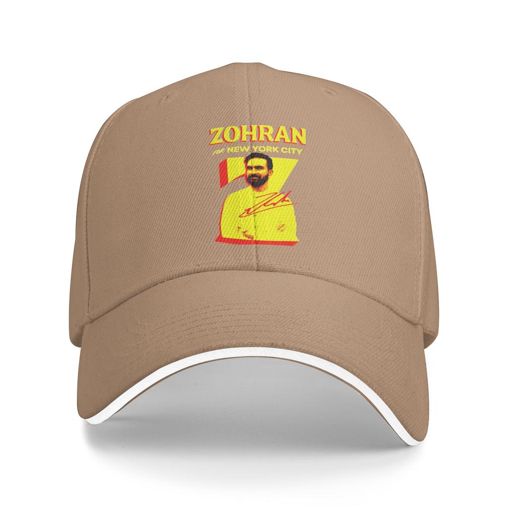 Baseballkappe Kann Zohran Gewinnen Mamdani Demokrat Männer Trucker-Mütze Kappen Mütze Vintage Outdoor Laufen Golf Verstellbare Passform Snapback-Kappe
