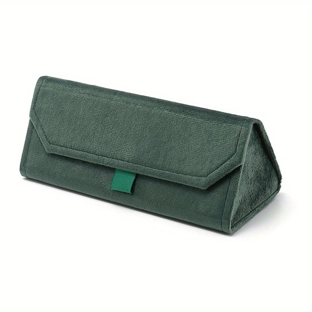 Składane okulary trójkątne Damskie etui Eleganckie etui na okulary przeciwsłoneczne Męskie Miękkie Szlachetne Pudełko na okulary do czytania Etui na okulary