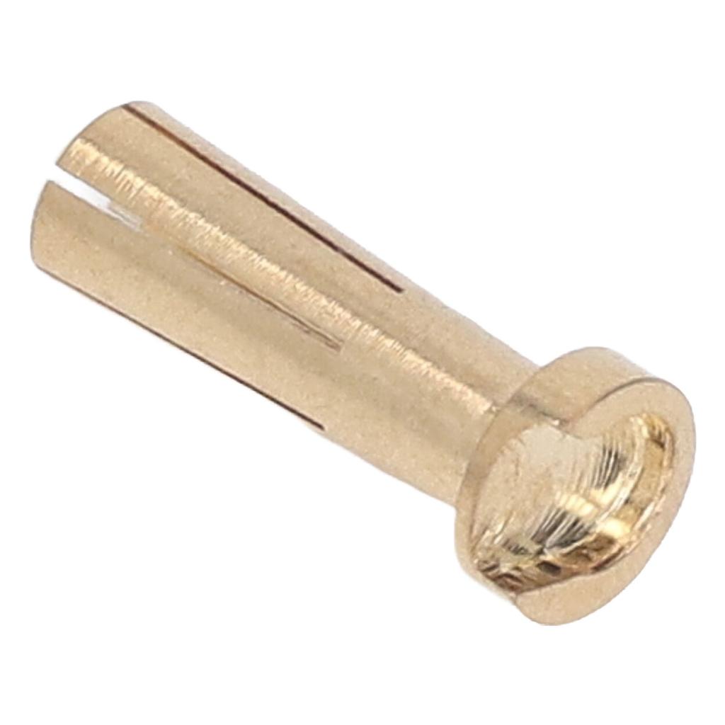50 Pcs 5mm Battery Connector Plug 5mm Brass High Hardness RC Battery ESC Motor Connector