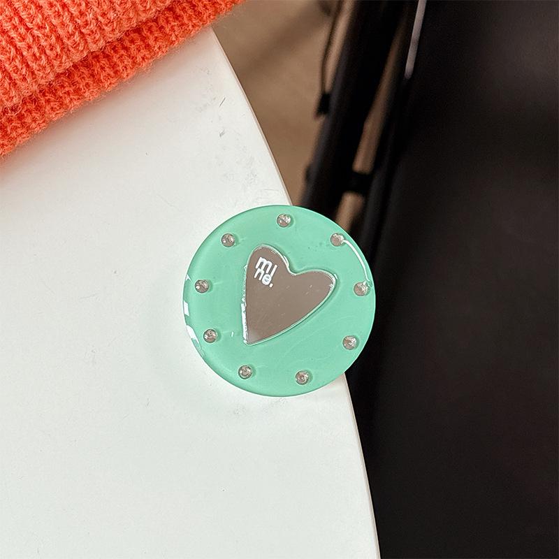Bunter Liebe Herz Spiegel Handyhalter: Magsafe Magnetischer Aufkleber & Fingerring