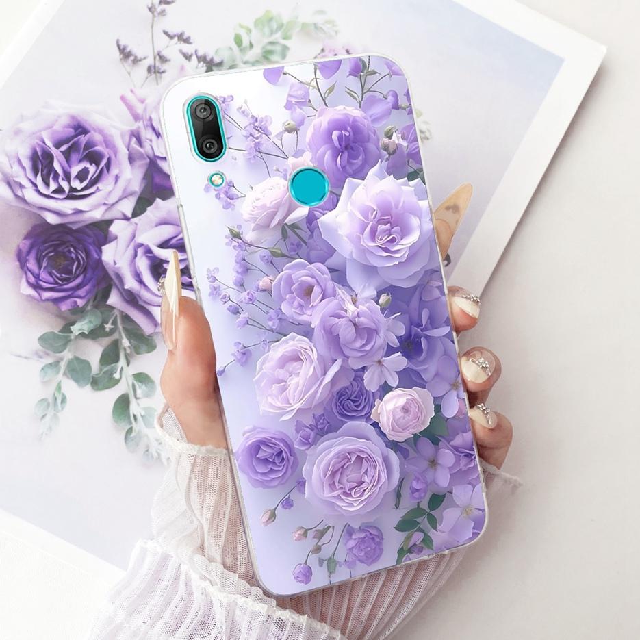 For Huawei Y7 Prime 2019 Case DUB-LX3 Cute Lion Fashion Painted Cover Soft Slim Phone Case For Huawei Y7 Pro 2019 Y 7 2019 Shell