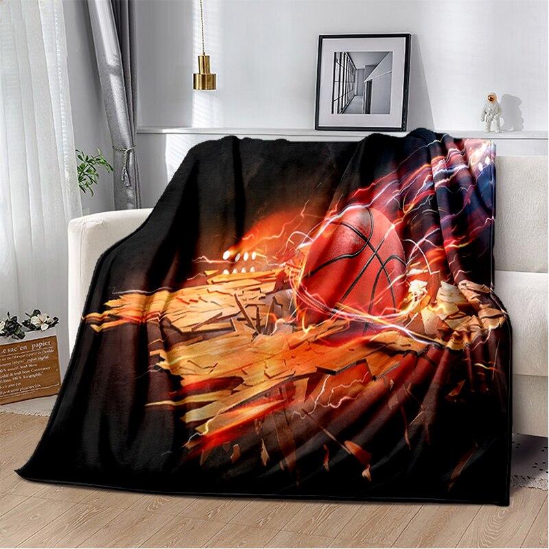 Fashion Basketball Blanket Custom Lightweight Thermal Insulation Blanket Sofa Blanket Bed Office  Blankets for Beds