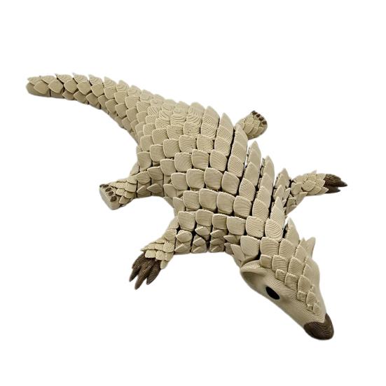 Luskoun Ozdoba 3D tištěná Vynikající design Materiál PLA Složitá socha luskouna Úleva od stresu Kloubová hračka