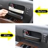 Matte Black Inner 4-Door Handle Cover Trim For Toyota Tundra 2007-