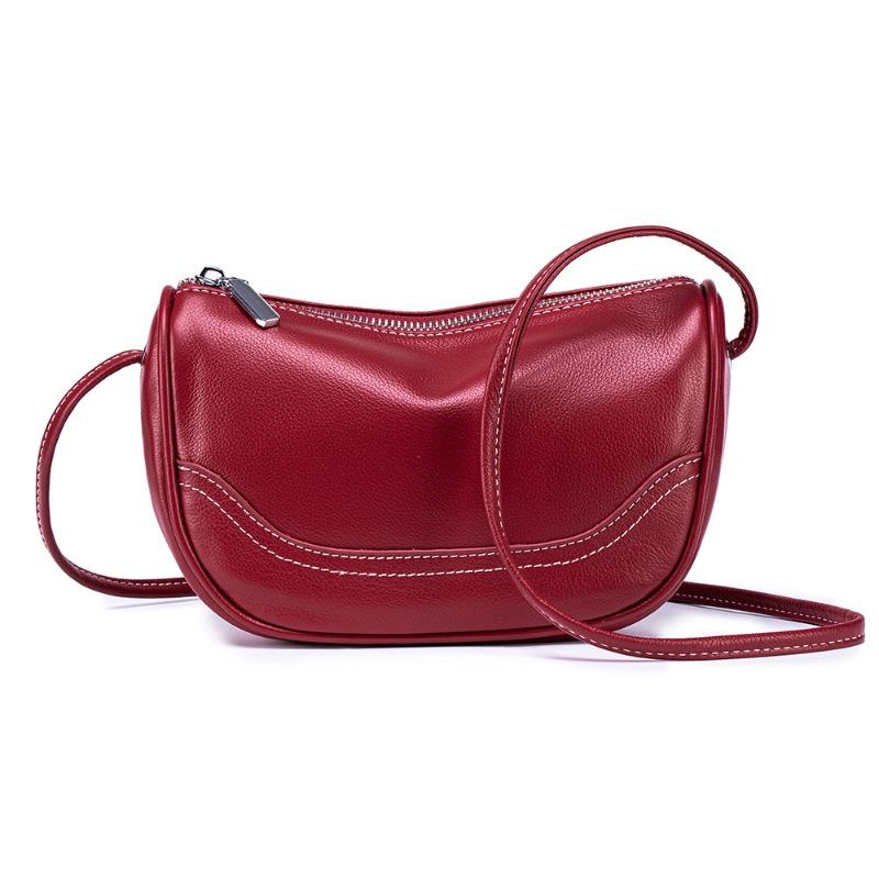 New niche design bag women's retro shoulder armpit bag versatile messenger dumpling bag leather lightweight shell bag