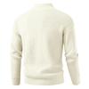 Men's Solid Color Casual Sports Knitted Cardigan Fashionable Double Head Zipper Sweater Cardigan Jacket