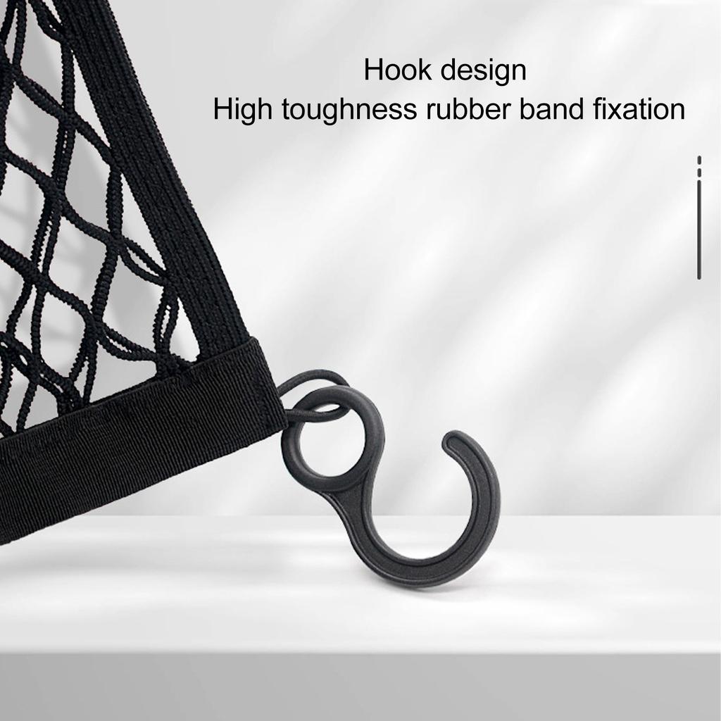 Camping Cart Cargo Net Latex High Elastic Hook Design Rubber Band Fixed Dual Layer Mesh Cargo Net for Outdoor