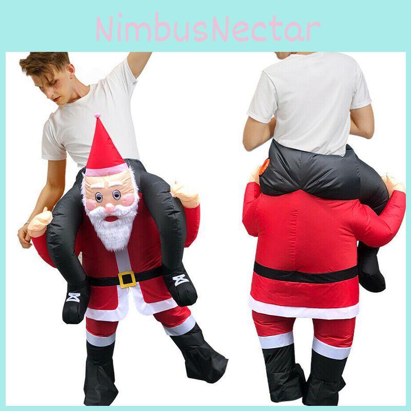 Inflatable Costume Christmas Santa Claus Outfit For Adults Perfect For Cosplay Events