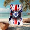 Ultra-Soft Beach Towel with Chelsea Football Club Theme,Ideal for Pool - Camping, Diving - Perfect Travel Essential, Vibrant Beach Towel.
