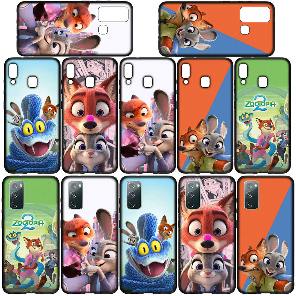 Case for Samsung Galaxy S25 S23 S22 S24 Ultra FE S9 A05 A06 A15 A16 A36 A37 A35 A54 A55 A56 A57 A25 A26 A53 Wallpaper Garys Zootopia 2 Judy Nick Cover