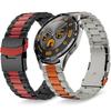 Fekete Narancssárga Rozsdamentes Acél Szíj Huawei Watch 4 4 Pro Ultimate Luxus Fém 22mm Szíj Huawei Watch GT 3 GT 4 GT 5 Pro készülékhez