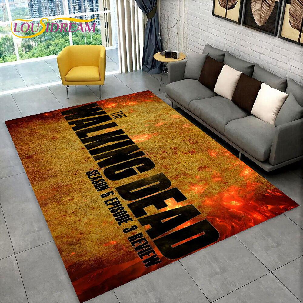 The Walking Dead Horror Area Rug Large,Carpet Rug for Living Room Bedroom Sofa Doormat Decoration,Kids Play Non-slip Floor Mat