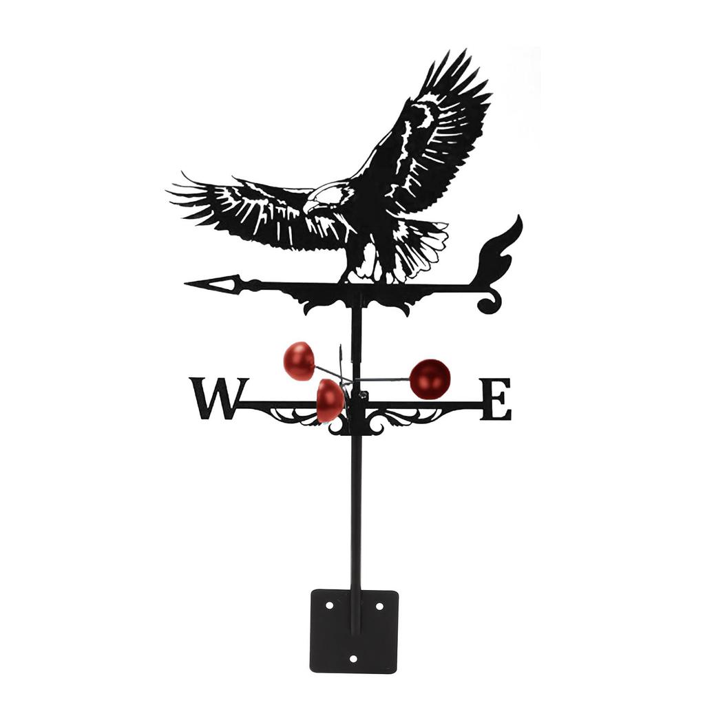 Metal Rooster Weathervane, 22.8 x 13 Inch , Direction Indicator Wind Vane Weathercock for Garden Decorative Farmhouse Yard Chicken Coop