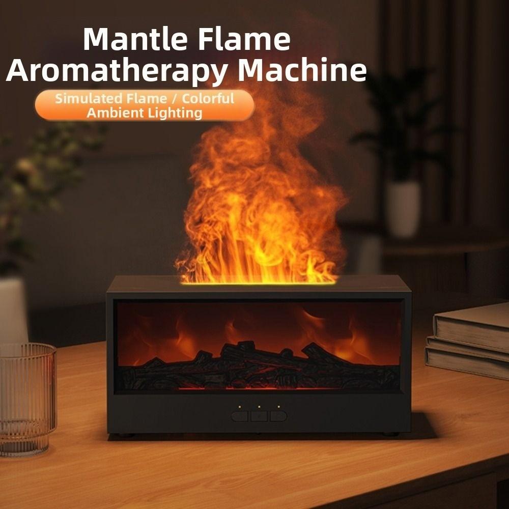 150ml Fireplace Air Humidifier Simulated Bonfire Essential Oil Diffuser Household