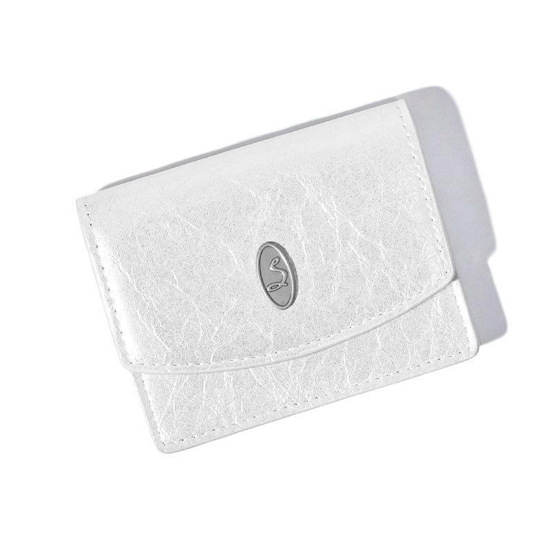 

Кошелек Многоцветный с треснувшим узором Вместительный кошелек для карт Визитница Кредитница Держатель для карт белый