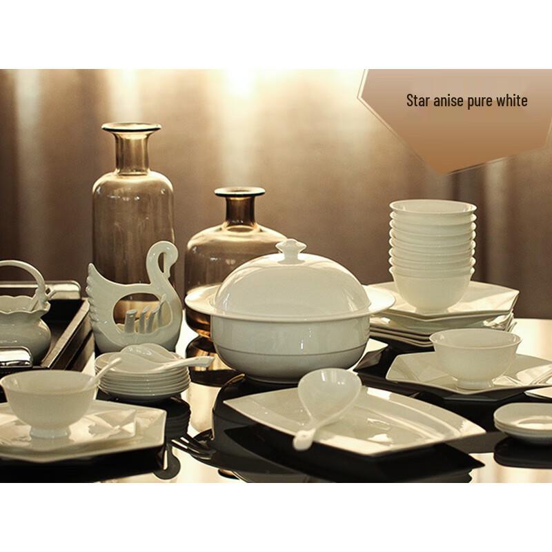 

Lingshi Octagonal Bone China Dinner Set
