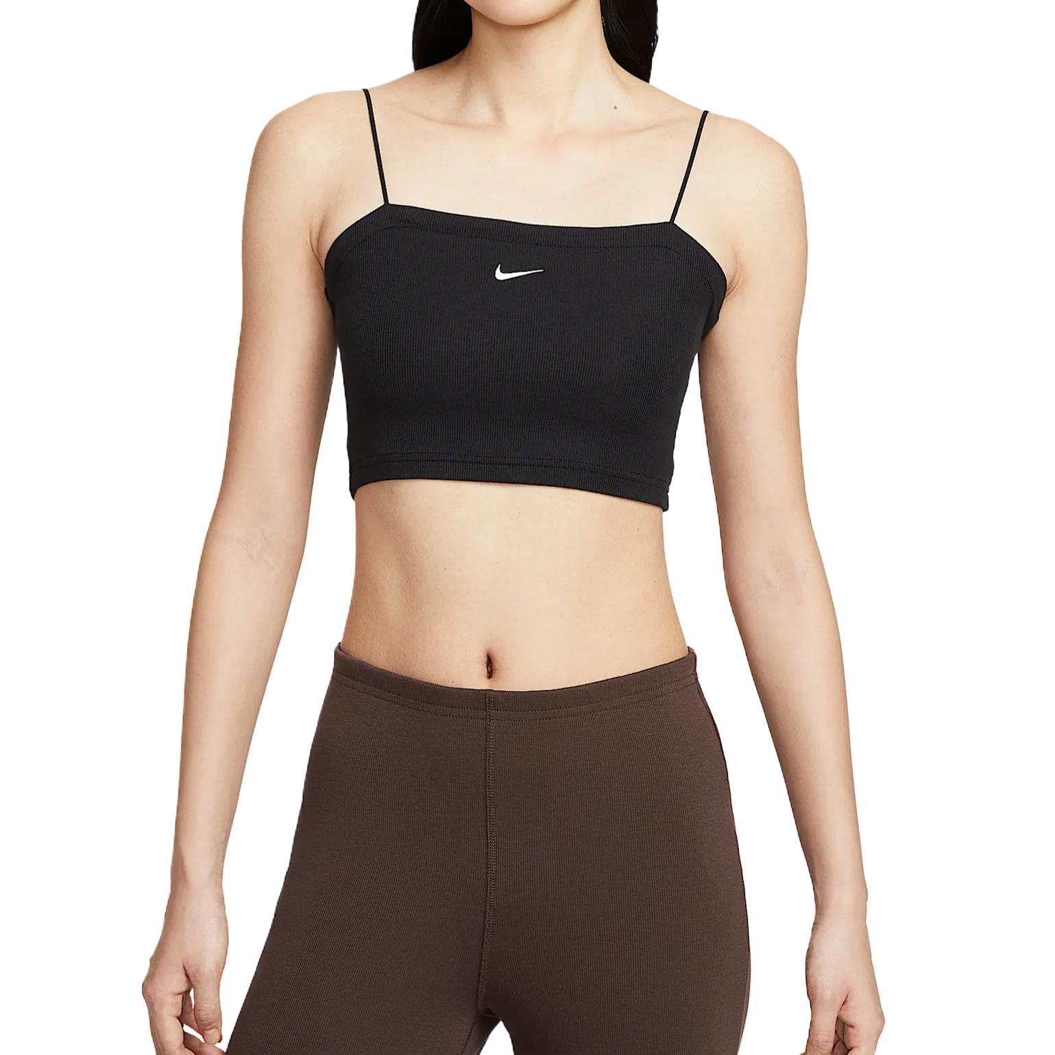 

New Nike Sportswear Camisole Women s Black/Canvas White HJ1300-010 M