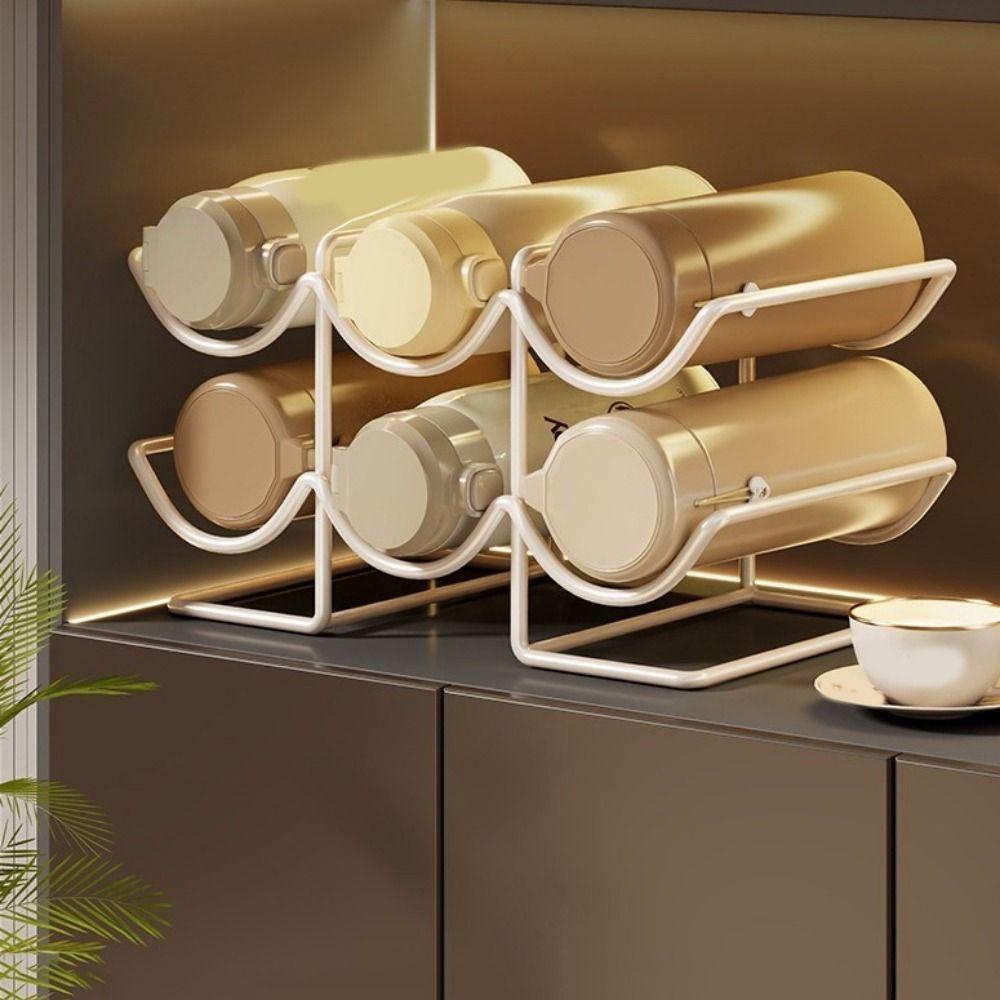Large Capacity Insulation Cup Holder 2/3 Layers Water Bottle Storage Rack Water Cup Racks Pantry