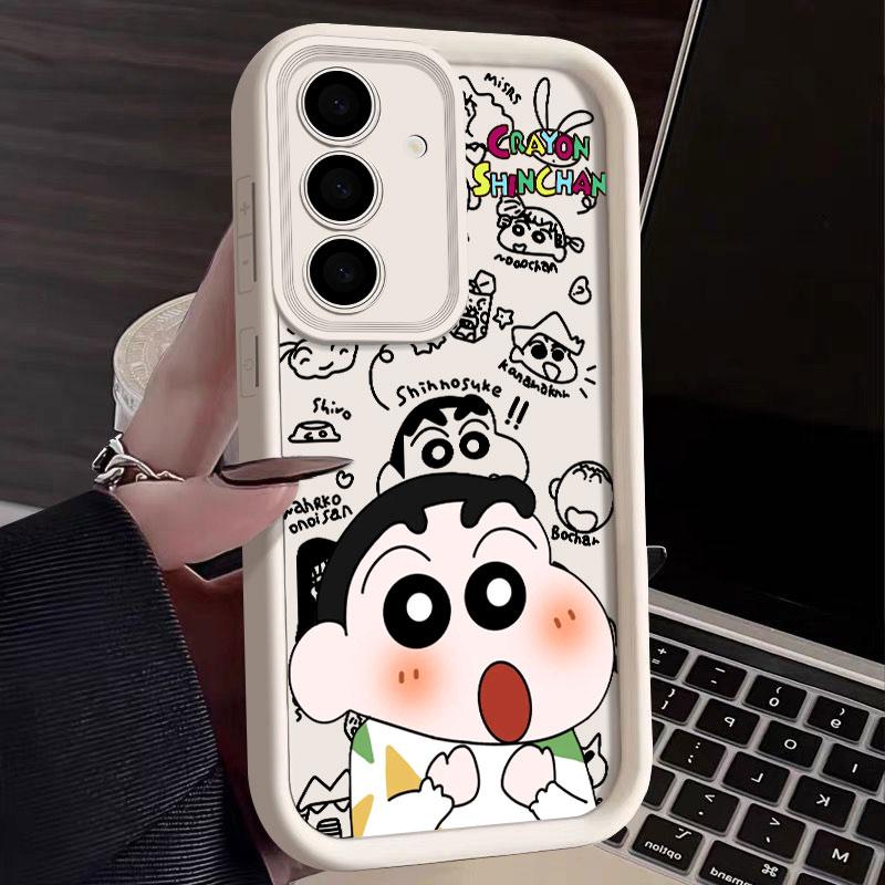 Janpan Anime C-Crayons-Shins-chans S25Ultra Phone Case For Samsung Galaxy S25 S24 S23 Ultra 5G S22 S20 Plus S21 FE S24FE Cover