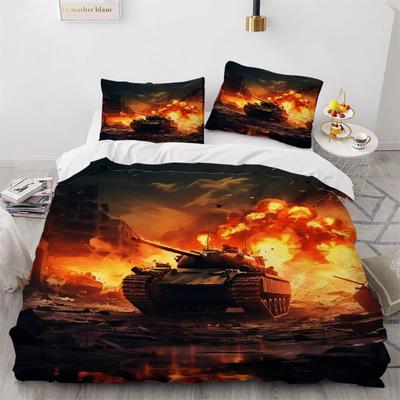 Tank Bettbezug Set Für Teenager Erwachsene Queen Bettbezüge Leicht Daunen Schlafzimmer Dekor 2 Kissenbezüge 1 Bettbezug Kein Bettbezug