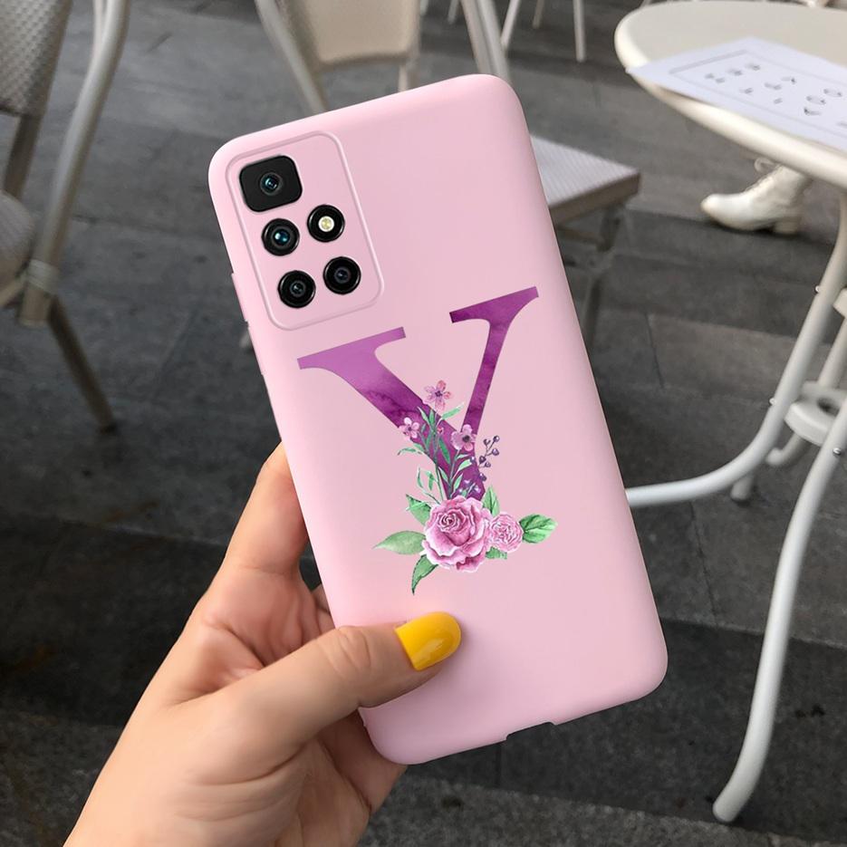 For Xiaomi Redmi 10 Case Simple Fashion Letters Cover 6.5'' Silicon Soft TPU Case For Xiaomi Redmi 10 Redmi10 Coque Funda Bumper