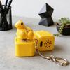 Portachiavi a Pulsante con Suono Realistico di Rana e Luce LED Giocattolo Carino per Alleviare lo Stress Souvenir Unico di Rana Regalo di Compleanno per Amanti delle Rane