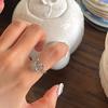 Niche Design Sense Cold Love Moonstone Opening French Irregular Gemstone Ring Women'S High Sense Of Tide