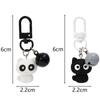 1pc/2pcs Cute Black White Cat Keychain Funny Creative Versatile Pendant Backpack Hangings Key Ring Accessories Jewelry Gifts