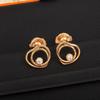 2024 New Hot Brand Vintage Earrings for Women Fine Quality Heart Eardrop Luxury Jewelry Fashion Designer Women's Ear Stud