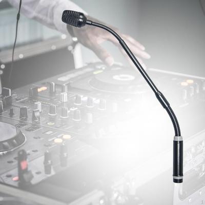 Micrófono de cuello de cisne dinámico DJ XLR para grabación de transmisiones web y presentaciones en el escenario