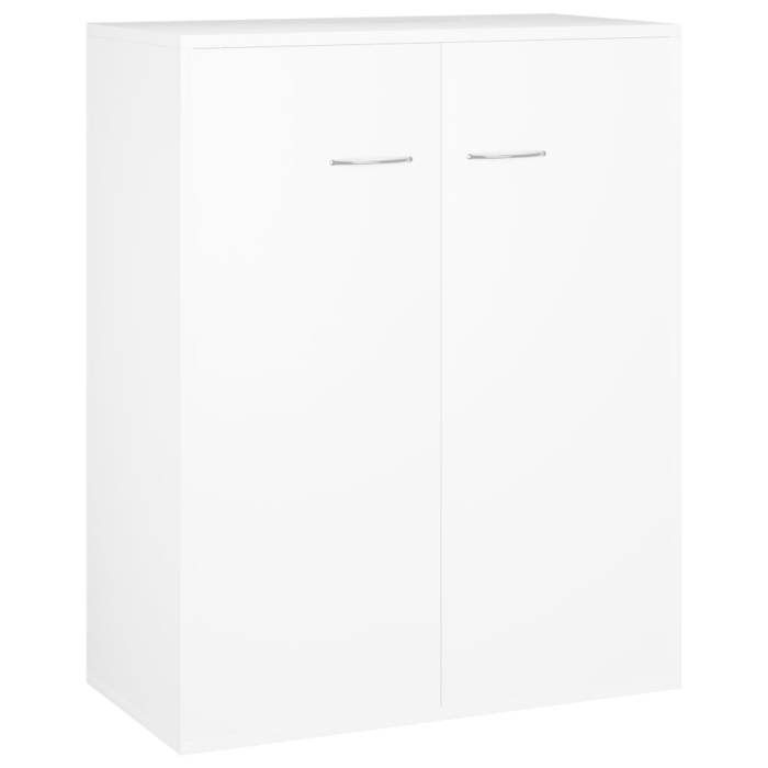 VidaXL Buffet, Storage Cabinet with Door, Storage Cupboard, Living Room Interior Organizer, White 800729
