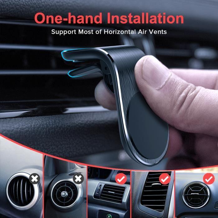 Universal Magnetic Phone Holder for Car - Black