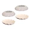 Flower Tray Silicone Mold for Resin Plaster Wax Cement Crafts, Reusable Petal Catchall Dish Mold for DIY Display Projects