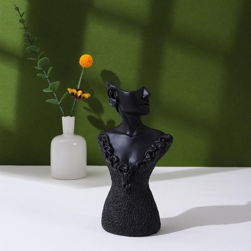 Boutique Necklace Jewelry Display Bust Resin Material Necklace Pendant Earring Chain Display-Case Mannequin Stand Holder
