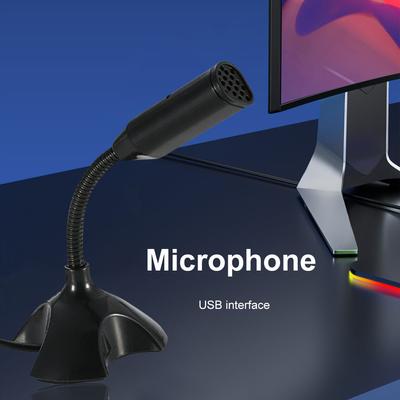 USB Condenser Recording Microphone Omnidirectional for Laptop Computer Desktop Streaming Gaming Karaoke Mini Mic