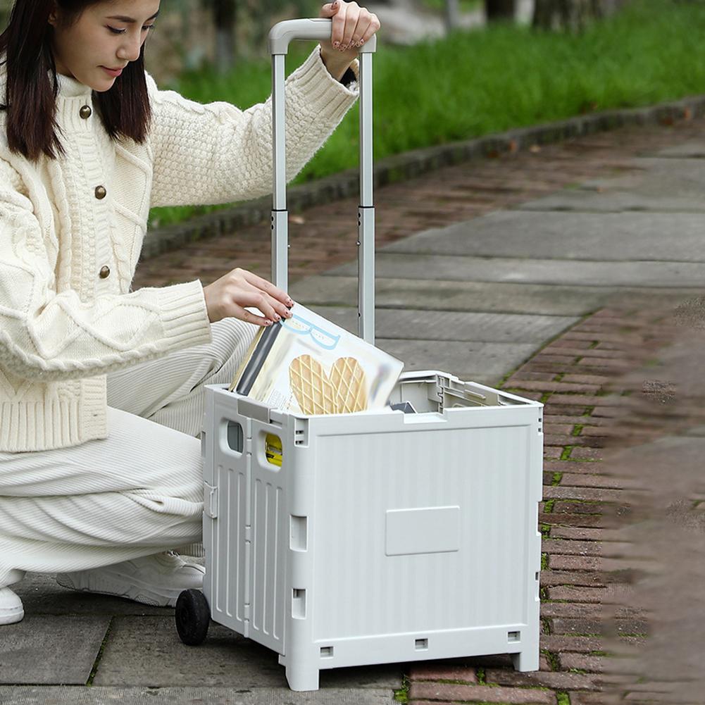 Portable Folding Hand Truck Lightweight Compact Utility Cart For Home Use