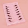 Cross-Border Cat-Eye Clear Band False Eyelashes - Natural, Dense, Half-Length with Extended Eye Tail