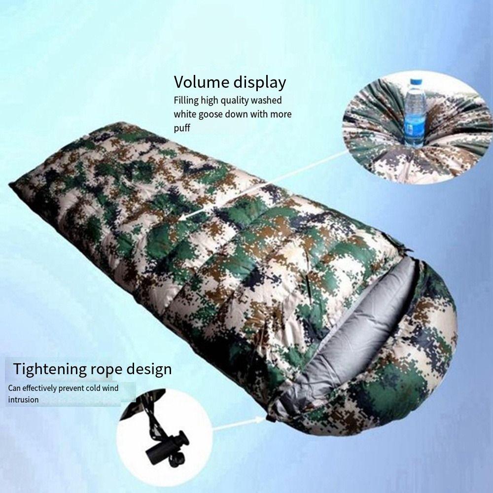 Winter Autumn Duck Down Sleeping Bag 400g-2000g Tent Sack Portable Adult Sleeping Bag  Camping
