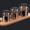 3er Set Kuchenringformen mit Stoßer, Edelstahl-Kuchenringe, Mousse-Ringe, Reisbällchen-Formen, Backwerkzeuge, Küchenhelfer, Küchenzubehör