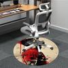 1pcFootball Cristiano Ronaldo Office Round Area Rug, Indoor Mat Suitable For Office, Under Office Chairs Bedroom Living Room Home Decor, Room Deco