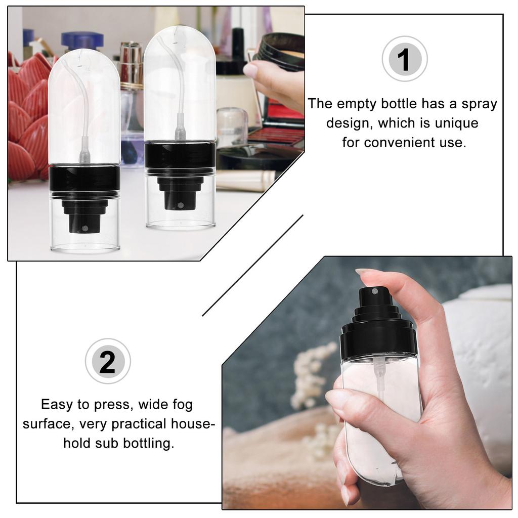 4Pcs 60Ml Premium Travel Spray Bottles Fine Mist Refillable Dispenser for Perfume Water Toner Storage Lightweight