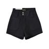2023 Retro High-Waist Denim Shorts for Women – A-Line Slimming Straight Leg